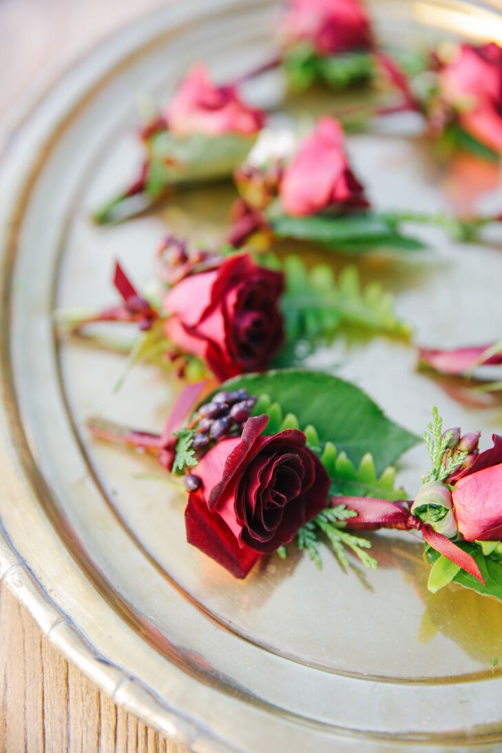 Red Rose Boutonnieres