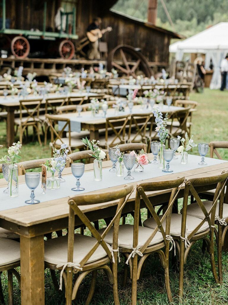 rustic wedding reception decor