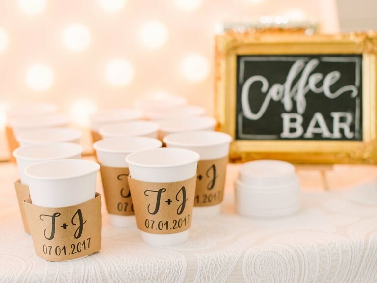 friends themed wedding coffee bar