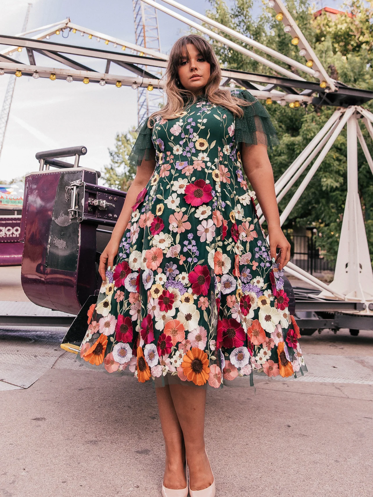 Wedding guest floral dress