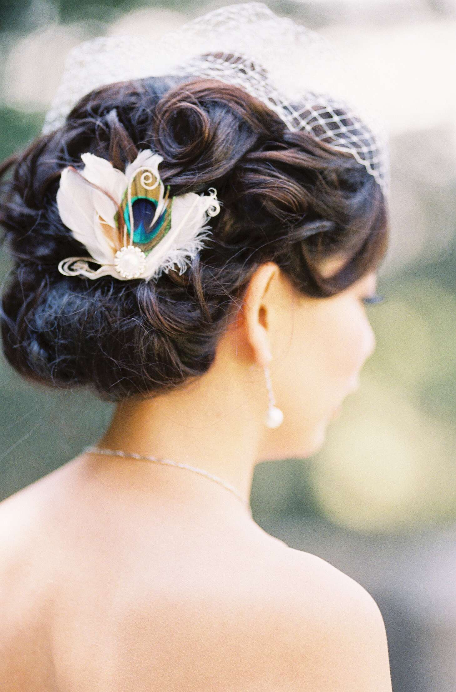 Peacock Hair Clip