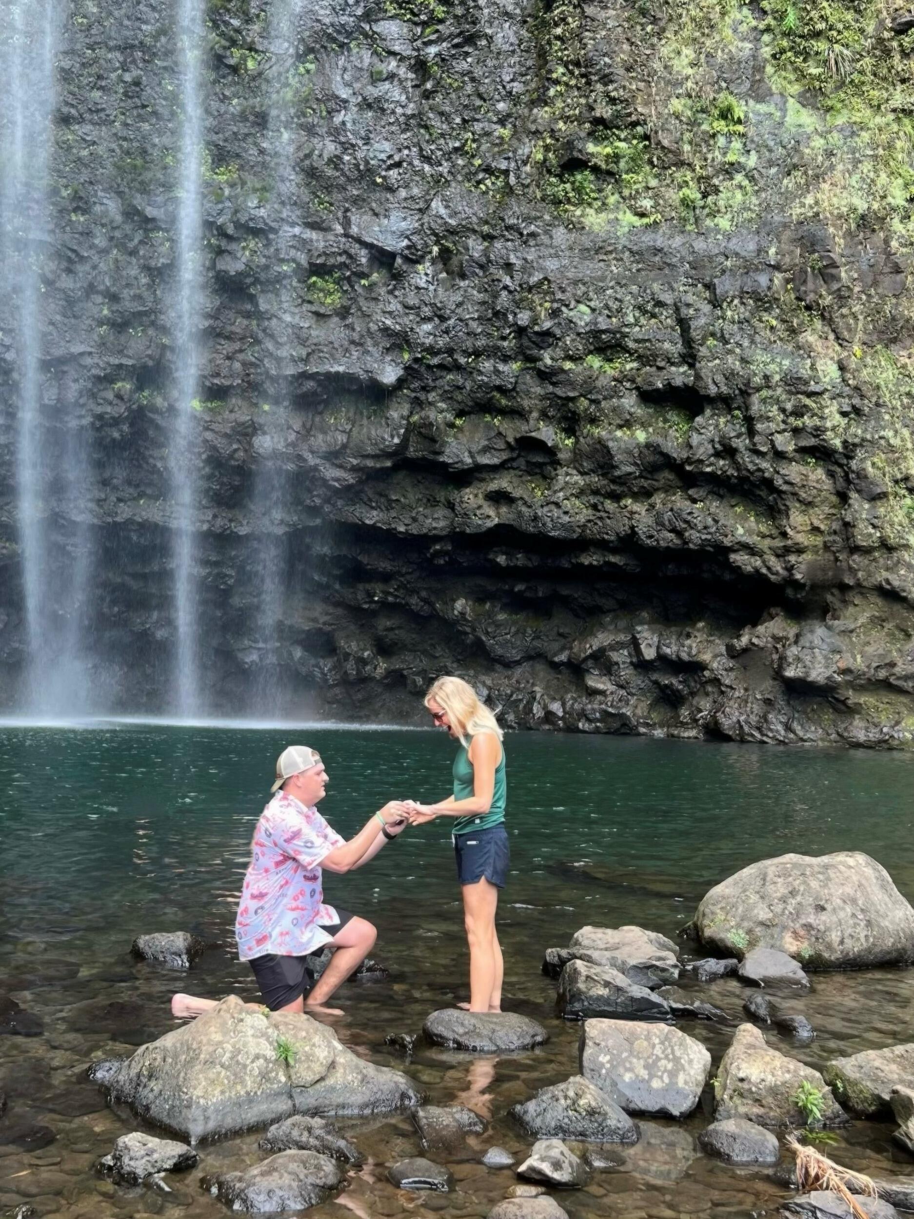 Proposal at Hanakapiai Falls, Kauai!