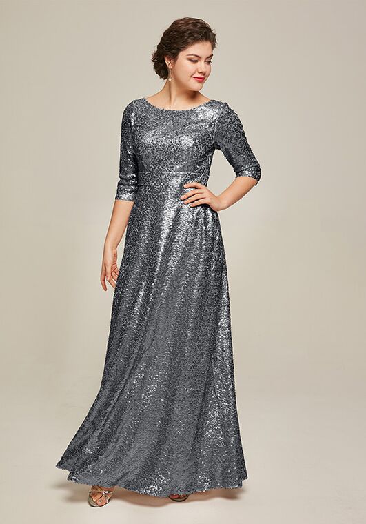 AW Bridal AW Simone Dress Silver Mother Of The Bride Dress - 2
