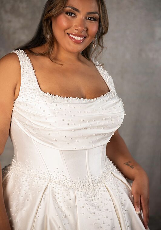 Essense of Australia D4418+ A-Line Wedding Dress - 3