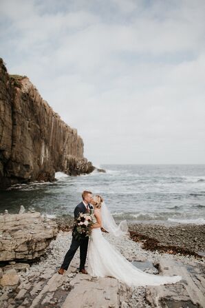 Lace Mermaid Gown with Dramatic Train