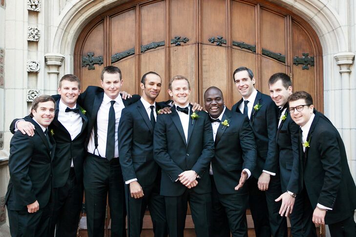 Traditional Black Tuxedos and Ties