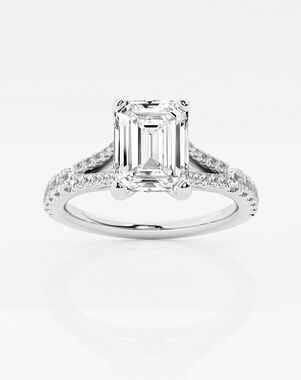 Grown Brilliance Emerald Cut Engagement Ring