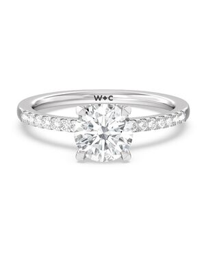 With Clarity Princess, Asscher, Cushion, Emerald, Heart, Marquise, Pear, Round, Oval Cut Engagement Ring