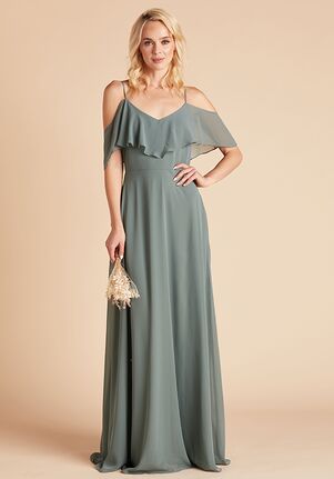 Birdy Grey Jane Convertible Dress in Sea Glass V-Neck Bridesmaid Dress