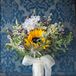 Bouquet With Thistles and Sunflowers