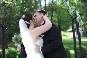 First Kiss at Branford, Connecticut, Wedding