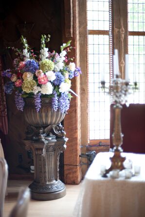 Roses, Hydrangeas and Hyacinth Flower Arrangements