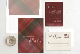 Christmas wedding invitation idea