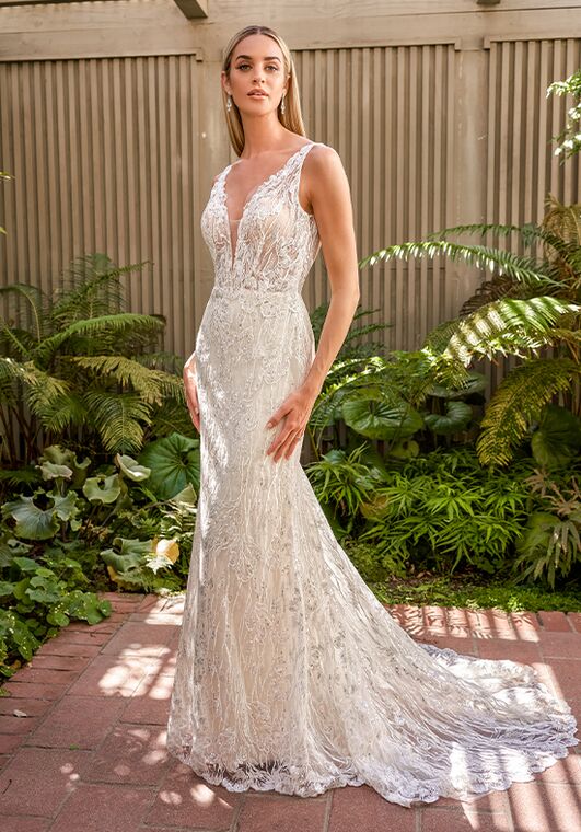 Jasmine Couture Lexi Fit-and-Flare Wedding Dress - 2