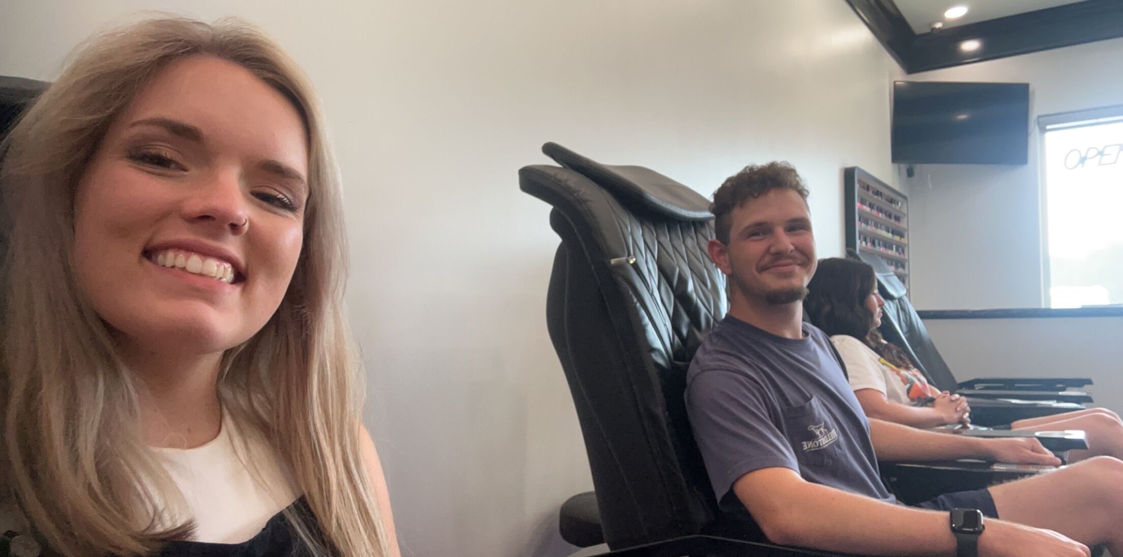 Picture of Our first pedi together!