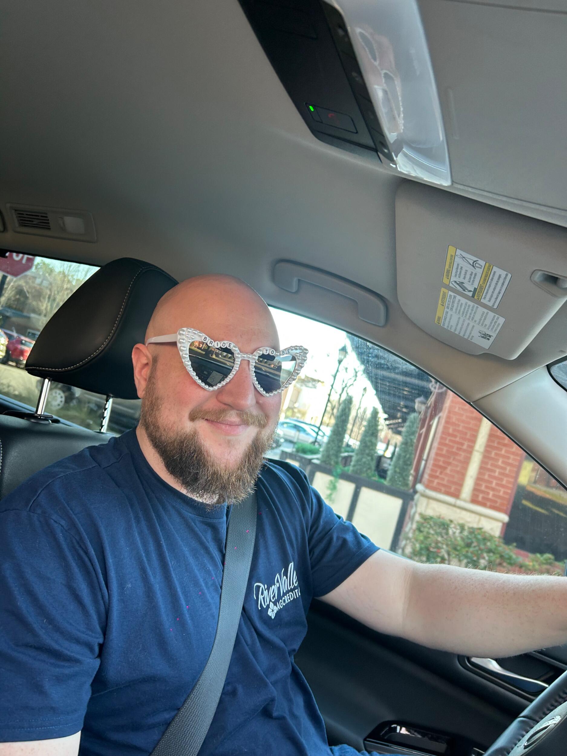 Aaron Borrowing Bekah's Sunglasses