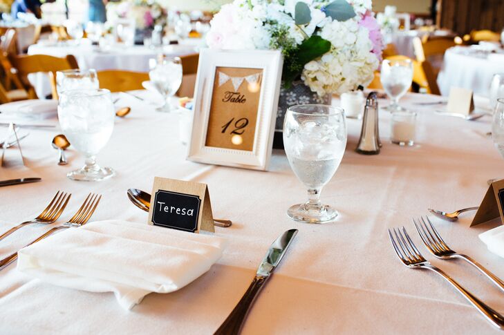 Simple Rustic Table Numbers and Place Cards