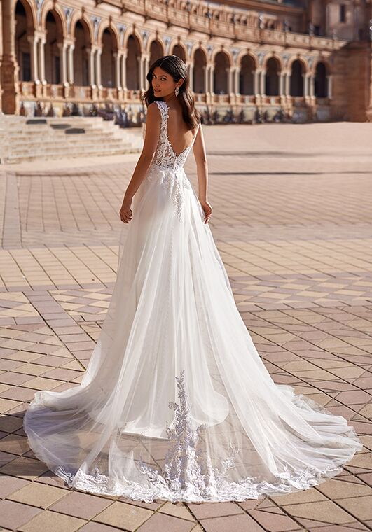 Moonlight Couture H1541 Mermaid and Trumpet Wedding Dress - 2