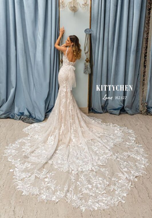 KITTY CHEN LUNA, H2327 Fit-and-Flare Wedding Dress - 2