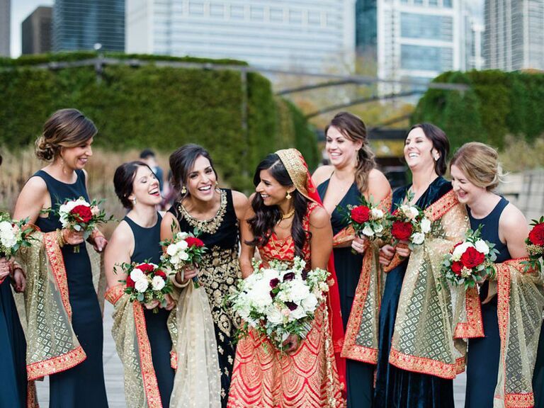 Candid bridesmaid photo