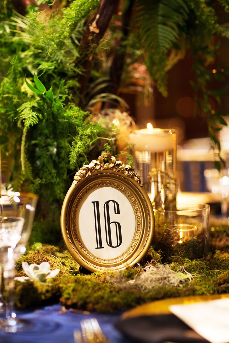 Framed Vintage Table Numbers