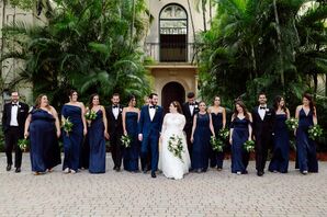 Wedding Party in Formal Black-Tie Attire