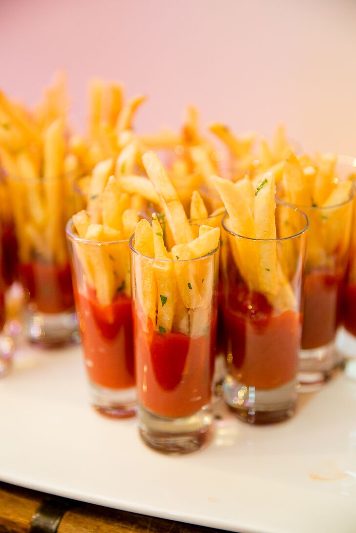 As the night went on, easy-to-eat french fries and nachos (Laura's favorite) were served.