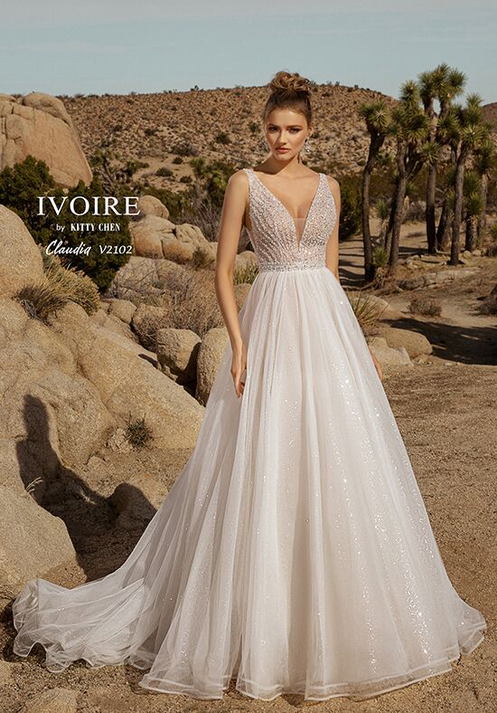 IVOIRE by KITTY CHEN CLAUDIA,V2102 A-Line Wedding Dress - 1