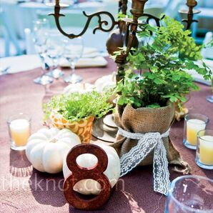 Green Reception Centerpieces