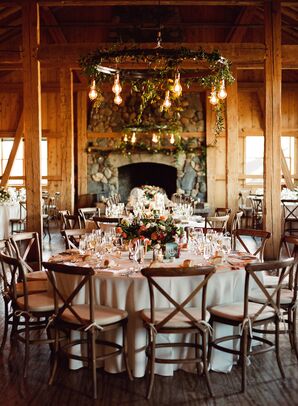 Hanging Greenery on Chandeliers
