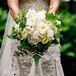 White Bridal Bouquet With Greenery