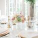 Gold Charger Plates and Gold Candlesticks