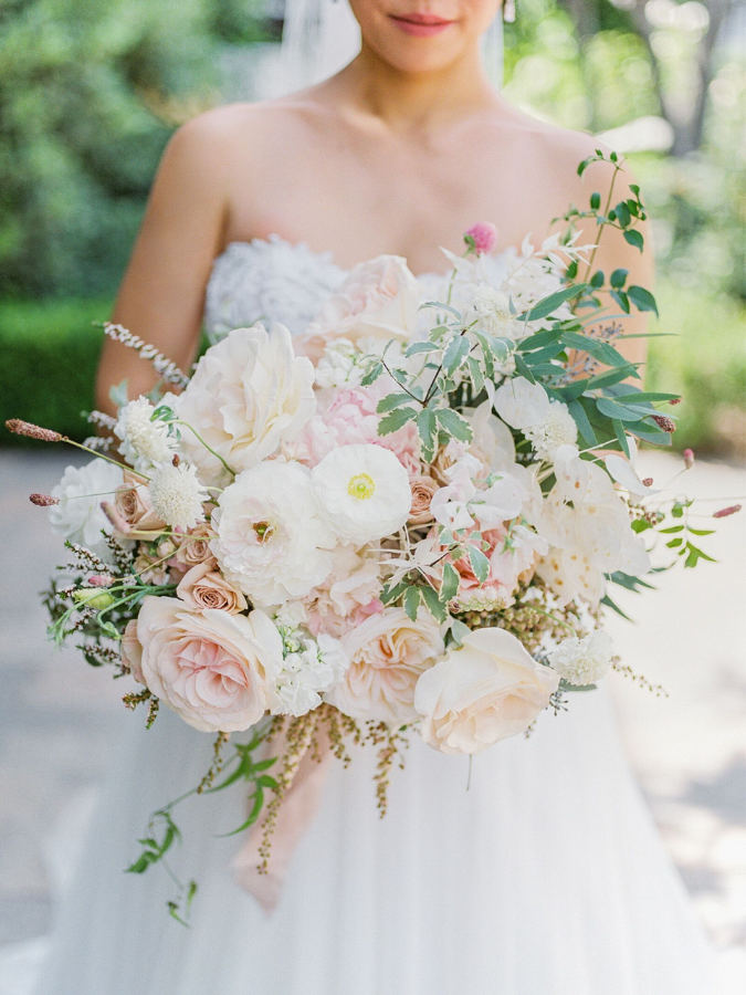romantic blush-hued bouquet