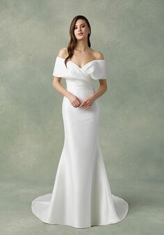 Justin Alexander Fiona Fit-and-Flare Wedding Dress