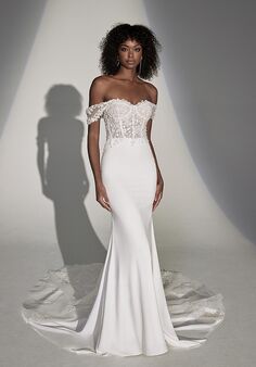 Justin Alexander Signature Jamie Fit-and-Flare Wedding Dress