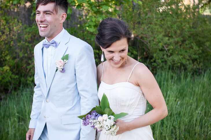 Many couples spend a year planning their wedding. Sarah Schneider (32 and a restaurateur) and Matthew Newton (28 and a carpenter) planned theirs in ab