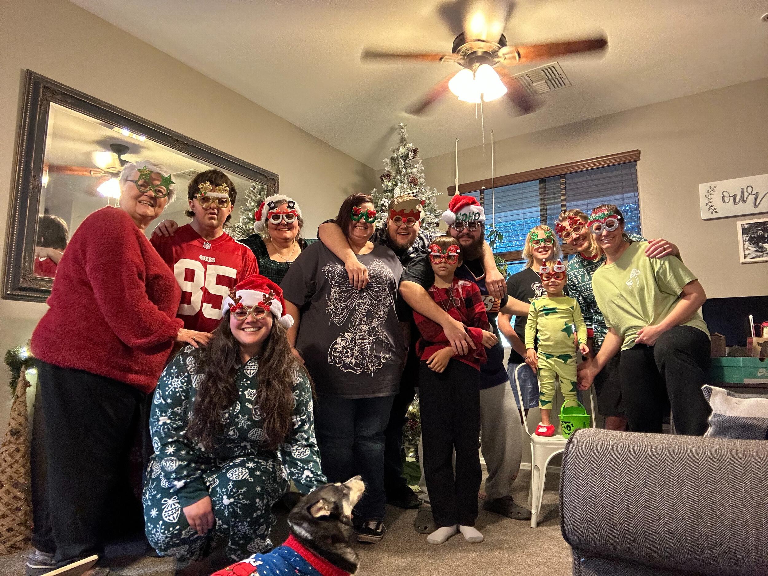 Christmas 2023 with Keone's family.