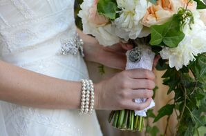 Vintage Lace Wedding Bouquet Wrap