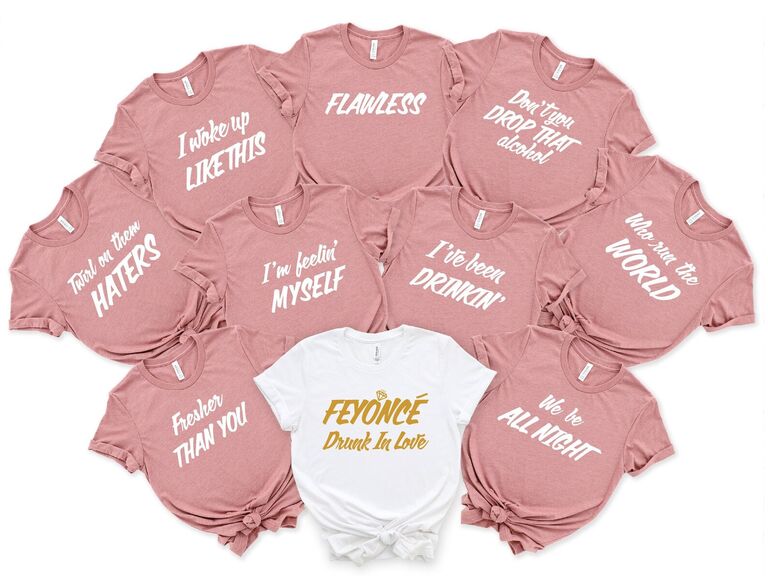 Beyonce inspired bachelorette tshirts
