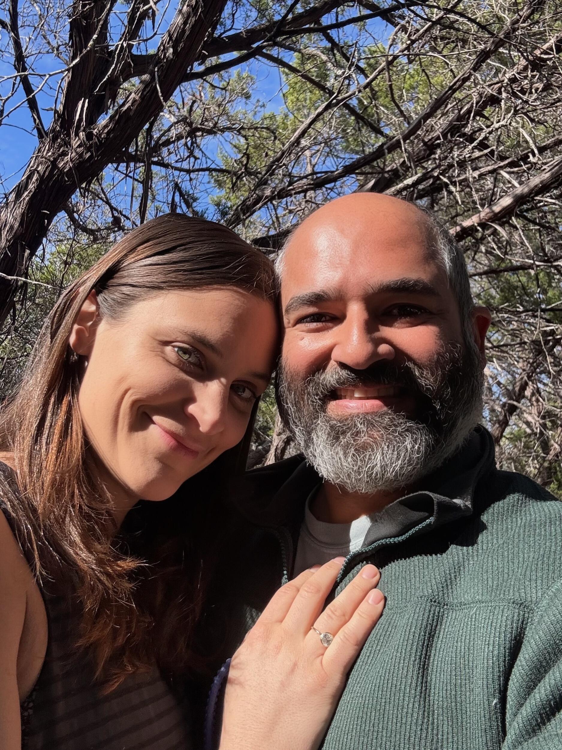 Rubin proposed on the same trail where he first told Audrey he loves her