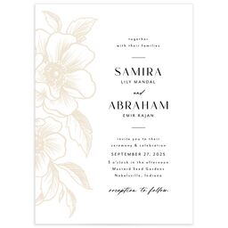 Exotic Wedding Invitation by Vera Wang