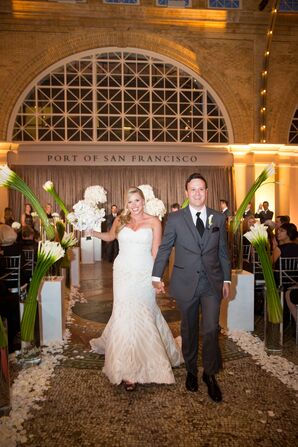 Ivory Matthew Christopher Strapless Wedding Dress