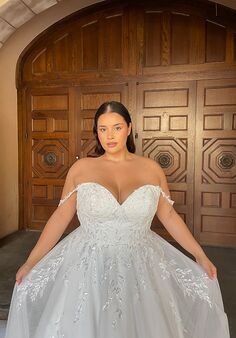 Stella York 7633 plus A-Line Wedding Dress