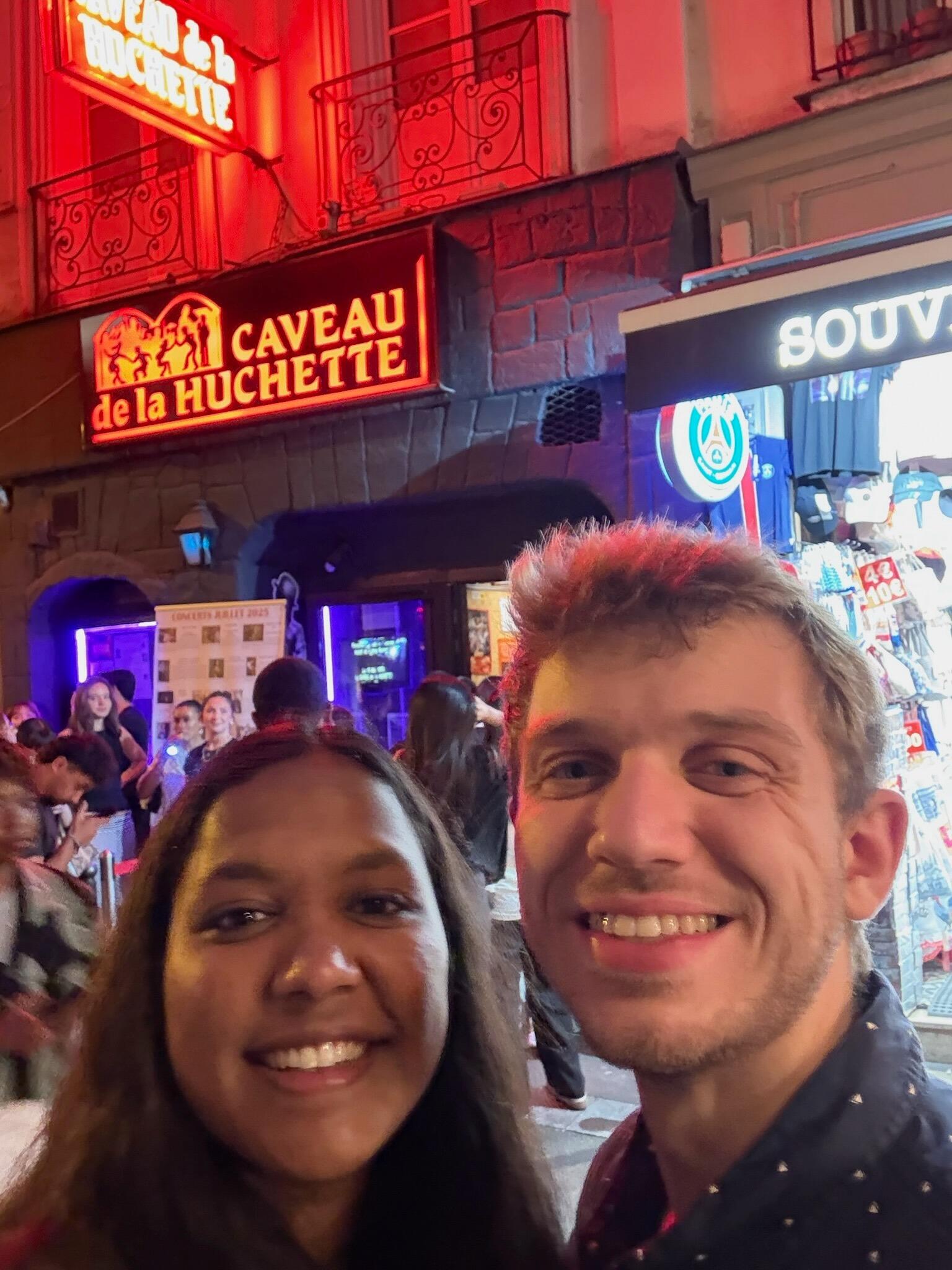 The jazz club from La La Land -- Trisha's favorite movie and the first movie we watched together
