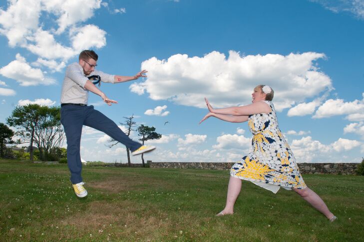 Jennifer Kneeland (33, a Business Analyst) and Jacob Paul (33, a Business Analyst) wanted their unique Odiorne State Park wedding celebrated three thi