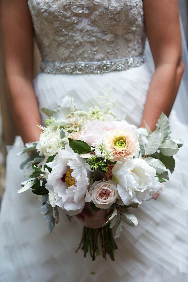 Blush and White Bridal Bouquet