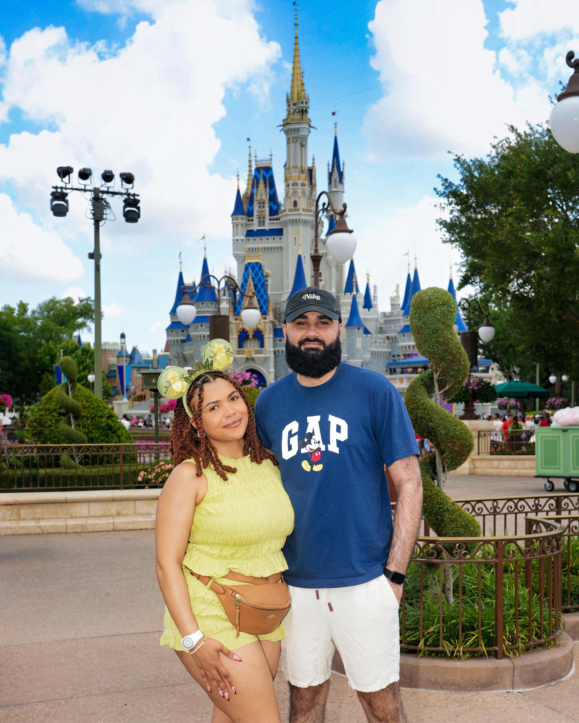 Disney World before our own fairytale wedding!