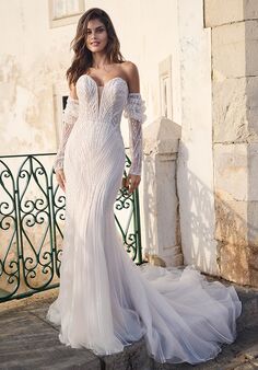 Sottero and Midgley POSITANO Fit-and-Flare Wedding Dress