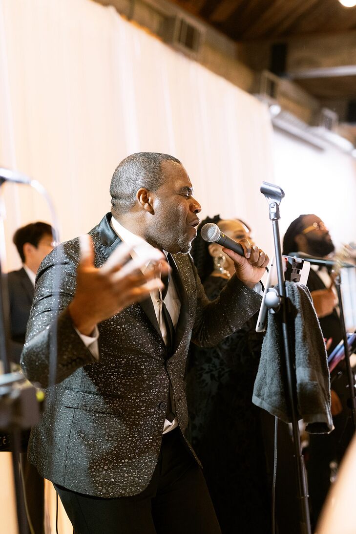 Singers in Black, Shiny Formal Attire Performing at a Southern ...