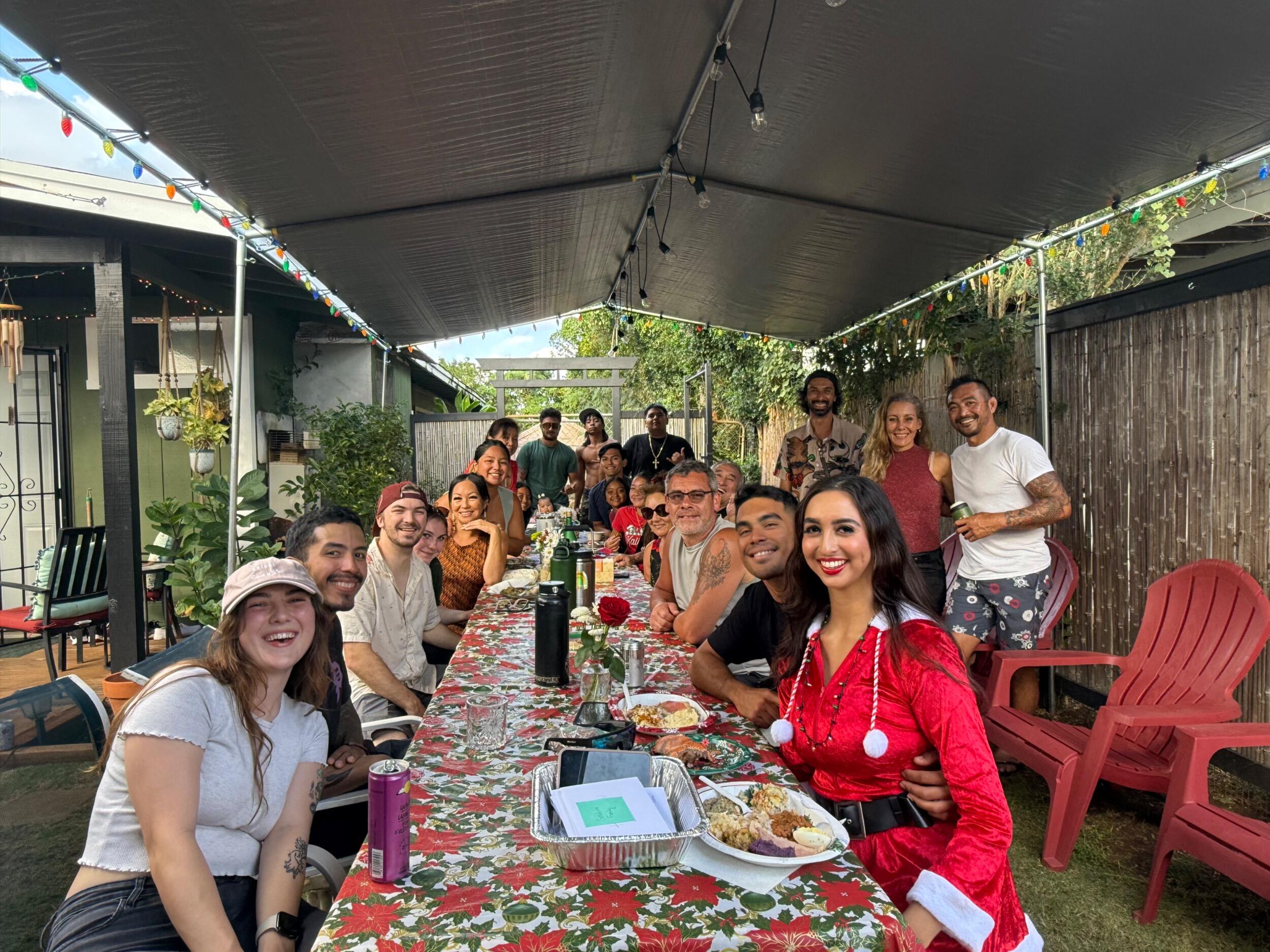 Christmas Day in Kauai was filled with hot cocoa, a huge cookout with my other family, and lots of sweating. No joke, it was hot outside. Wear shorts. In all seriousness, it was a wonderful day filled with family festivity!